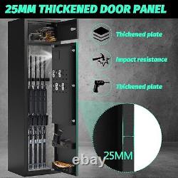 4 5Gun Safe for Rifles & Shotgun? For Home Rifle & Pistols Quick Access Cabinet