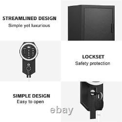 4-6 Gun Safe, Quick Access Rifle Safes with Digital Keypad for Rifle and Pistol