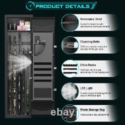 4-6 Rifle Gun Safe, Biometric Gun Safe, 54 Long Gun Safe for Rifles and Pistols