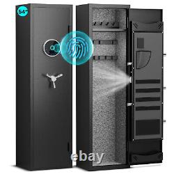 4-6 Rifle Gun Safe, Biometric Gun Safe, 54 Long Gun Safe for Rifles and Pistols