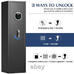 4-6 Rifle Gun Safe, Digital Gun Safe, 54 Long Gun Safe for Rifles and Pistols