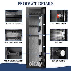 4-6 Rifle Gun Safe, Digital Gun Safe, 54 Long Gun Safe for Rifles and Pistols
