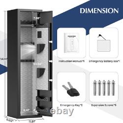 4-6 Rifle Gun Safe, Digital Gun Safe, 54 Long Gun Safe for Rifles and Pistols