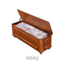 4-Gun Solid Wood Hope Chest Gun Storage in Brown