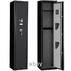 4 Rifle Biometric Gun Safe Quick Access Steel Firearm Storage Gun Security Safe