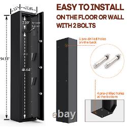 4 Rifle Biometric Gun Safe Quick Access Steel Firearm Storage Gun Security Safe