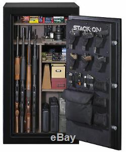 40 Gun Security Cabinet Stack on Rifle Safe Storage Locker Shotgun Firearm Lock