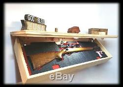 42 Stain Yourself Hidden Gun Storage Shelf Secret Concealment Cabinet Safe