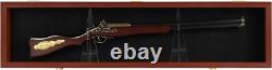43 Rifle Shotgun Display Case Wall Mounted Rack Gun Storage Cabinet
