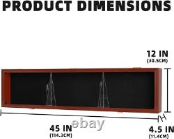 43 Rifle Shotgun Display Case Wall Mounted Rack Gun Storage Cabinet