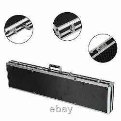 44 Long Gun Case Aluminum Locking Rifle Pistol Shotgun Storage Box Carry Case