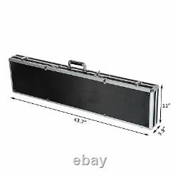 44 Long Gun Case Aluminum Locking Rifle Pistol Shotgun Storage Box Carry Case