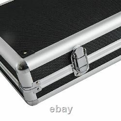 44 Long Gun Case Aluminum Locking Rifle Pistol Shotgun Storage Box Carry Case