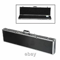 44 Long Gun Case Aluminum Locking Rifle Pistol Shotgun Storage Box Carry Case