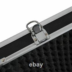 44 Long Gun Case Aluminum Locking Rifle Pistol Shotgun Storage Box Carry Case