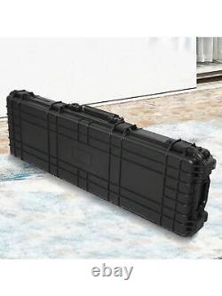 48 Hard Rifle Case Gun Storage WithWheels IP67 Waterproof Tactical Hunting