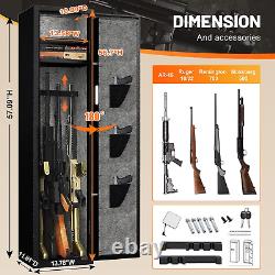 5-6 Gun Safe Rifle, Gun Safes for Home Rifle and Pistols, Gun Cabinet with Priva