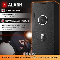 5-6 Gun Safe Rifle, Gun Safes for Home Rifle and Pistols, Gun Cabinet with Priva