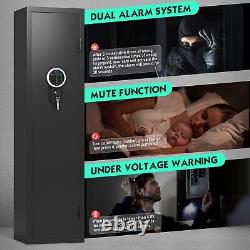 5-6 Gun Safes for Home Rifle and Pistols, with Biometric Fingerprint Quick Access