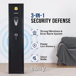 5-7 Gun Safes for Rifle Pistol Long Gun Cabinets with Fingerprint/Digital Keypad