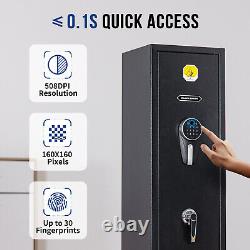 5-7 Gun Safes for Rifle Pistol Long Gun Cabinets with Fingerprint/Digital Keypad