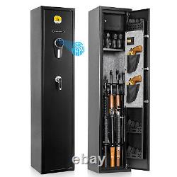 5-7 Gun Safes for Rifle Pistol Long Gun Cabinets with Fingerprint/Digital Keypad