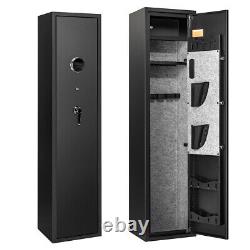 5-7 Gun Safes for Rifle Pistols Shotguns Long Gun Cabinets with Fingerprint