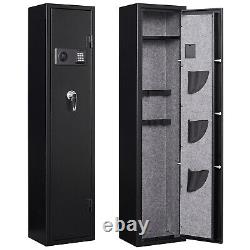 5 Gun Home Rifle Safe Quick Access Digital Password Large Gun Storage Cabinets
