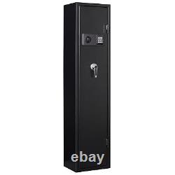 5 Gun Home Rifle Safe Quick Access Digital Password Large Gun Storage Cabinets