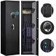 5 Gun Rifle Biometric Storage Safe Cabinet Security Fingperint Lock Quick Access