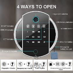 5 Gun Rifle Biometric Storage Safe Cabinet Security Fingperint Lock Quick Access