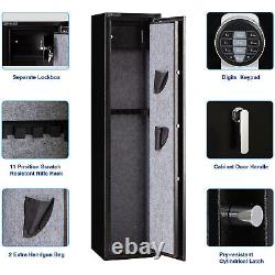 5 Gun Rifle Digital Storage Safe Cabinet Security Locker Quick Access for Home