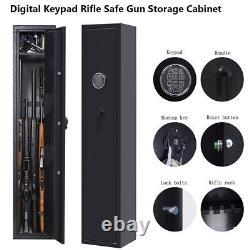 5 Gun Rifle Safe Security Storage Cabinet with Digital Keypad Lock Quick Access