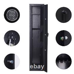 5 Gun Rifle Safe Security Storage Cabinet with Digital Keypad Lock Quick Access