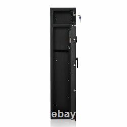 5 Gun Rifle Storage Safe Box Biometric Electronic Firearm Steel Security Cabinet