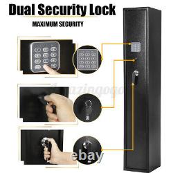 5 Gun Rifle Storage Safe Box Security Cabinet Dual Lock Password Key Alarm US