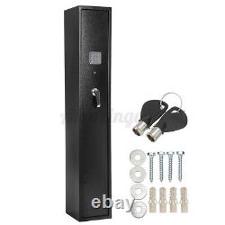 5 Gun Rifle Storage Safe Box Security Cabinet Dual Lock Password Key Alarm US