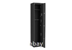 5 Gun Rifle Storage Safe Cabinet Fingerprint/Keypad Quick Access Long Gun Safe