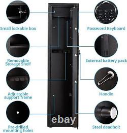 5 Gun Rifle Storage Safe Cabinet Security board Lock System Quick Access