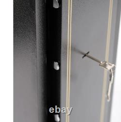5 Gun Safe Lock Bolt Box Security Storage Cabinet Rifle Pistol Key Home Fire Arm
