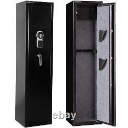 5 Gun Safe Security Storage Cabinet Digital Keypad Lock Fireproof Heavy Duty