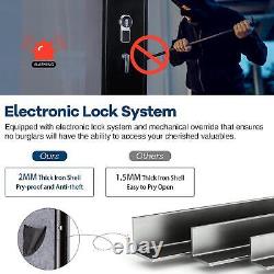 5 Gun Safe Security Storage Cabinet Digital Keypad Lock Fireproof Heavy Duty