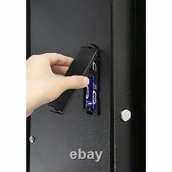 5 Gun Storage Cabinet Steel Rifle Shotgun Firearm Electronic Security Safe Lock