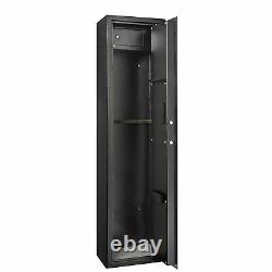 5 Gun Storage Cabinet Steel Rifle Shotgun Firearm Electronic Security Safe Lock