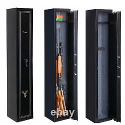5-Gun with Metallic Exterior Secure Rifles Cabinet Weapons Storage