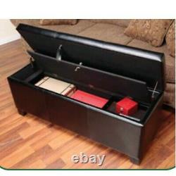 5-Rifle Gun Safe Concealment Bench Classic Firearms Compartment Locking Storage