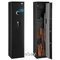 5 Rifle Gun Safe Security Cabinet Storage Biometric Fingerprint Quick Access