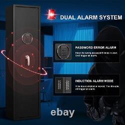 5 Rifle Safe for Home, Quick Access Digital Gun Cabinet for Rifle and Pistols