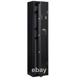 5 Rifles Gun Safe Rifle Safe with Quick Access Electronic Keypad, LED Light