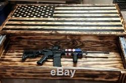 51 American Flag Gun Concealment Coffee Table Secret Hidden Storage Furniture